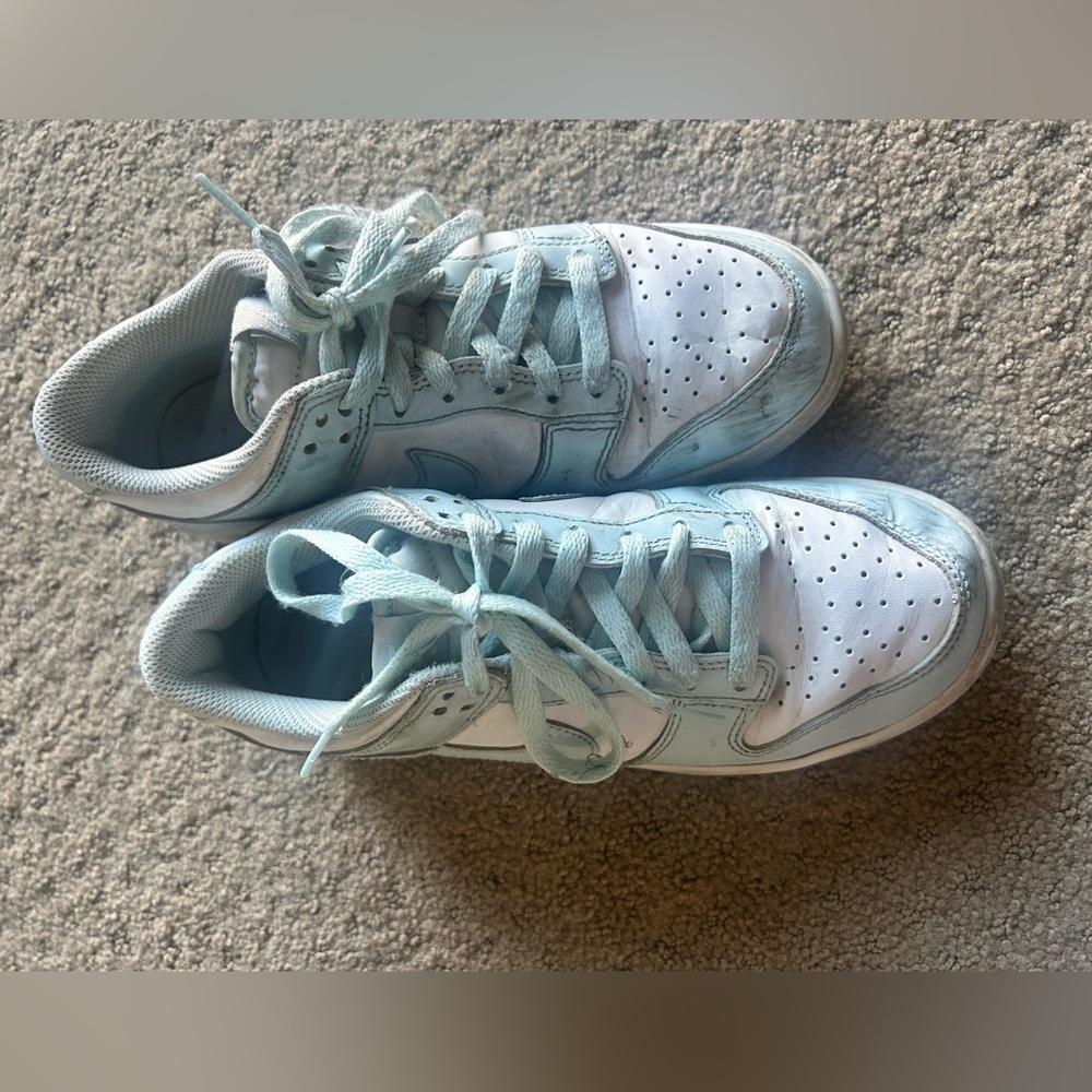 Used Nike Dunk Low Glacier Blue  Size 6Y Sneakers Shoes